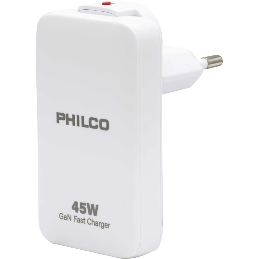 Imagen 2 de Cargador Celular USB-A/C 45W Ultra Plano - Philco