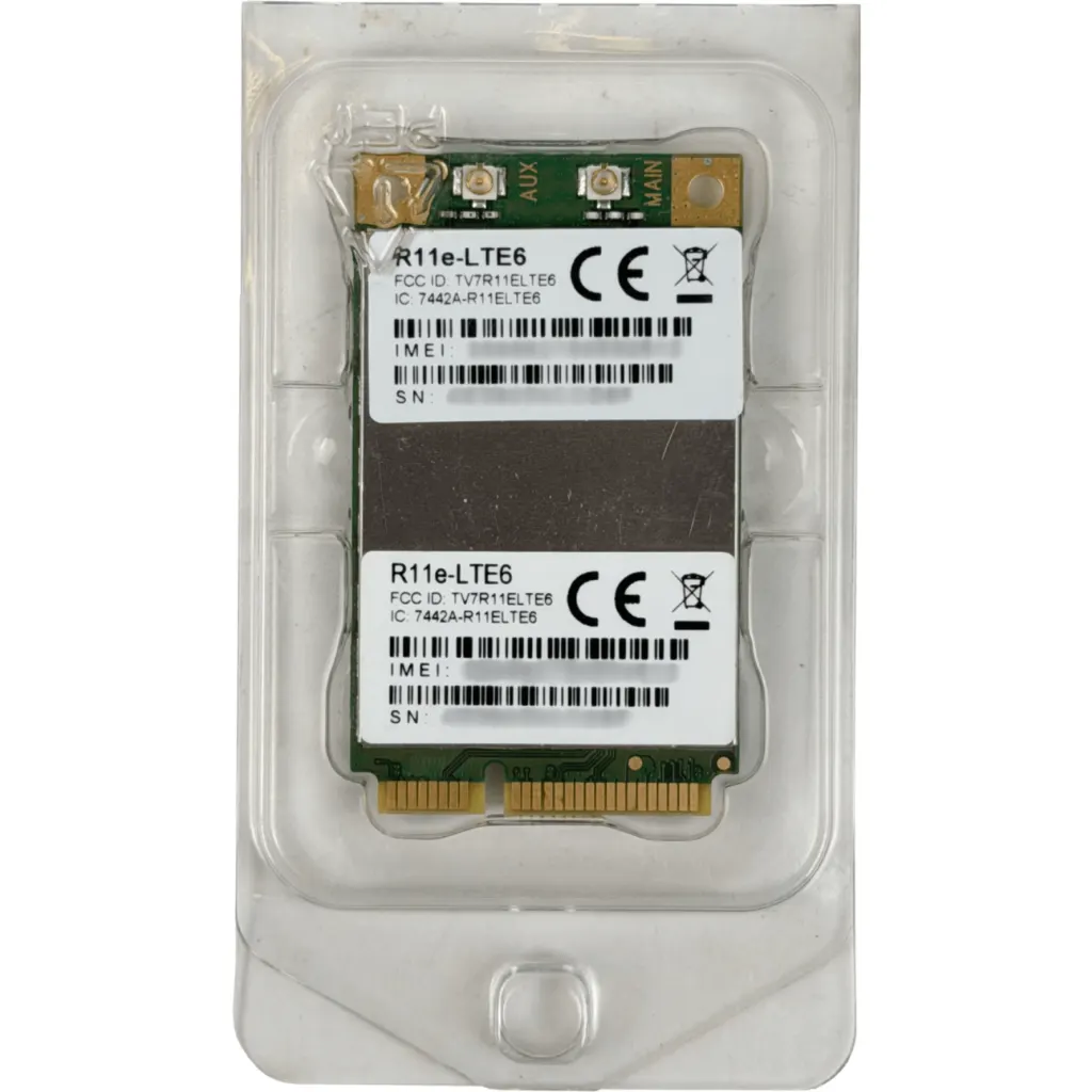 Imagen 2 de MIKROTIK 2-U.FL LTE CAT6 300/50mbps Aggregation 3G-R7R8 2G-12 MiniPCIe