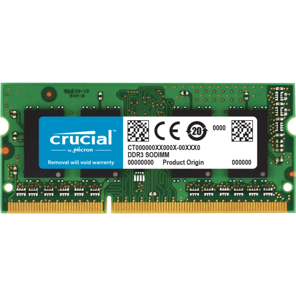 Memoria RAM 8GB DDR3L 1600MHz SO-DIMM CL11 Non-Ecc 1.35V 204pin - CRUCIAL