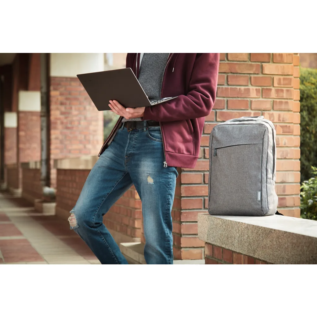 Imagen 2 de Mochila para Notebook Lenovo B210 Business Casual tamaño hasta 15.6" Color gris