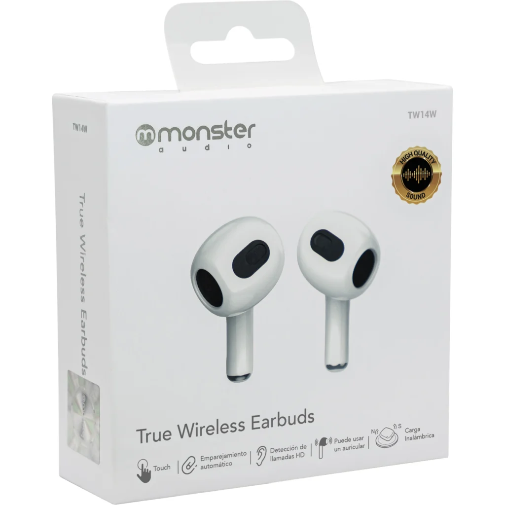 Tw14W Audifono Monster True Wireless Blanco