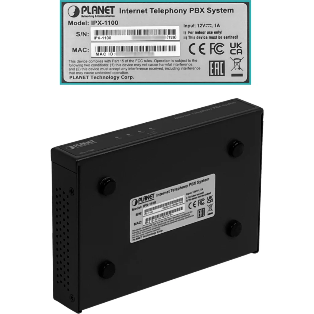 PLANET 100-SIP 2-IPX LAN WAN Console USB PBX Central Telefonica IP Fax