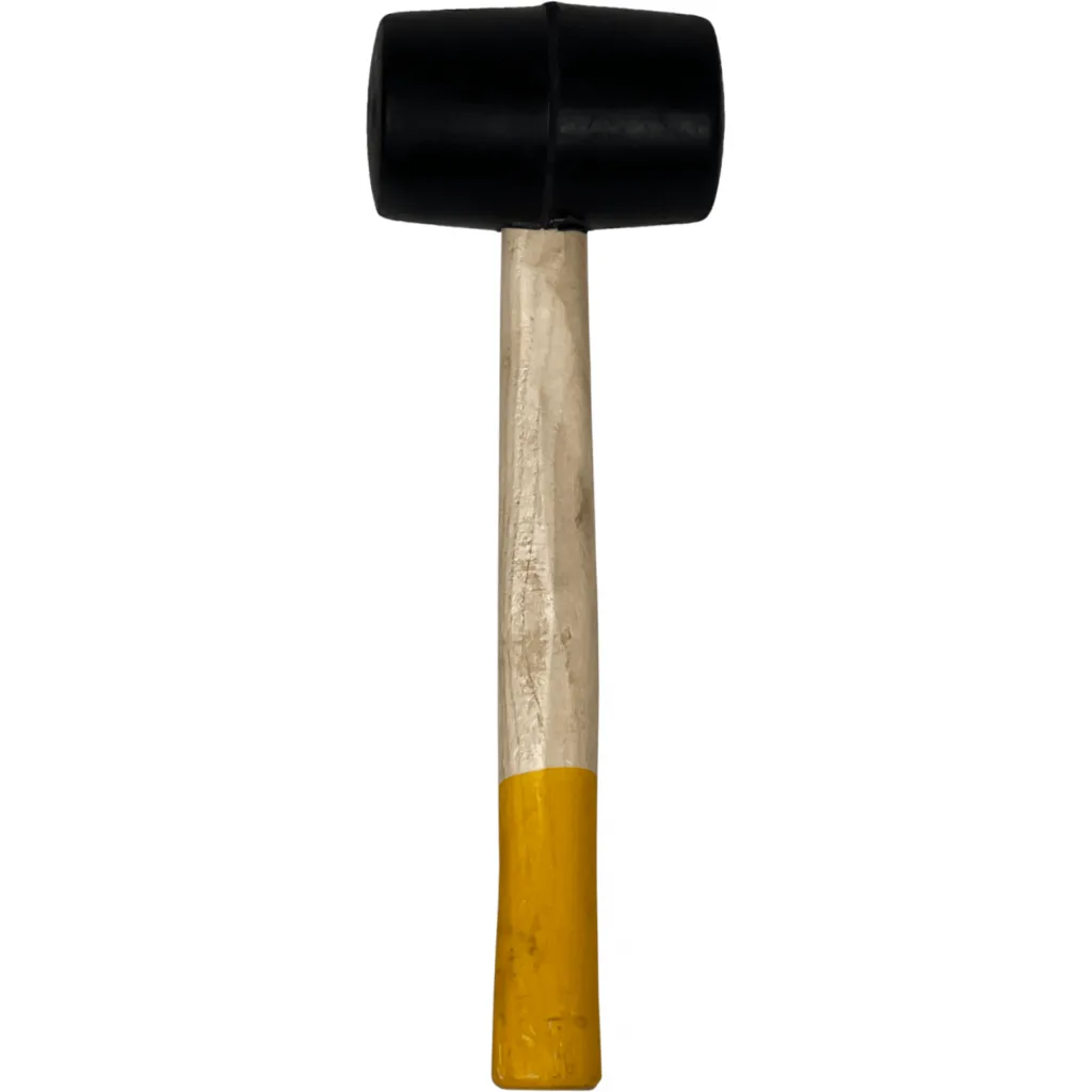 Imagen 1 de 340grs. Martillo Goma Negra Mango Madera TNO509