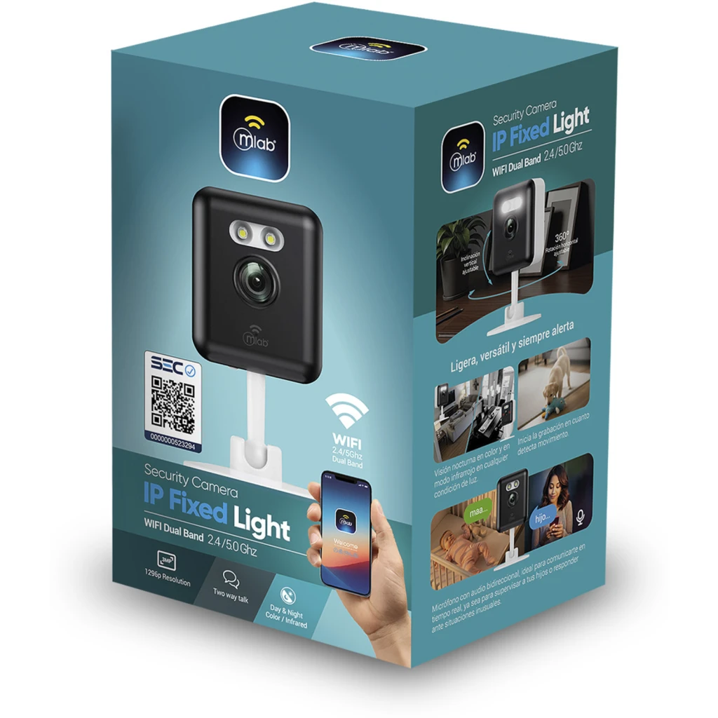 Imagen 5 de MLAB CAMARA IP FIXED LIGHT 3MP 1296P WIFI DUAL-BAND