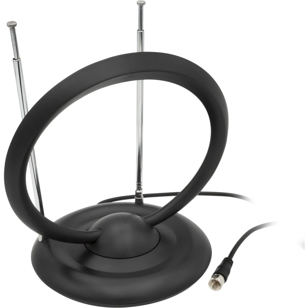 Imagen 1 de Antena HDTV Digital Philips SDV6231/55, InDoor Circular Color negro