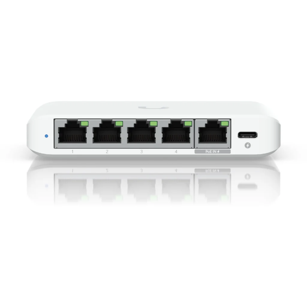 Imagen 2 de Switch Ubiquiti UniFi Flex Mini 2.5G, 5 Puertos 2.5GbE, PoE y USB-C