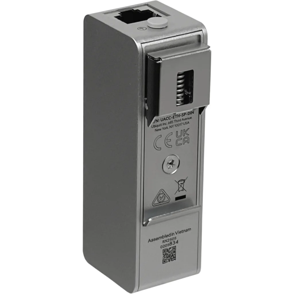 Imagen 2 de UBIQUITI RielDin 20kA Protector Sobretension 2-RJ45 10Gbps PoE++