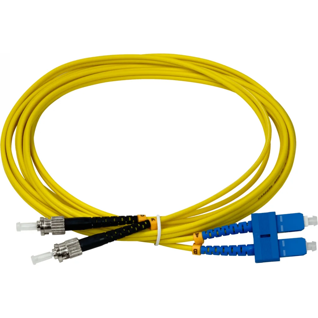 Imagen 2 de 3mt ST/UPC-SC/UPC MonoModo SM Duplex Jumper Cable Fibra 9/125um 3mm 