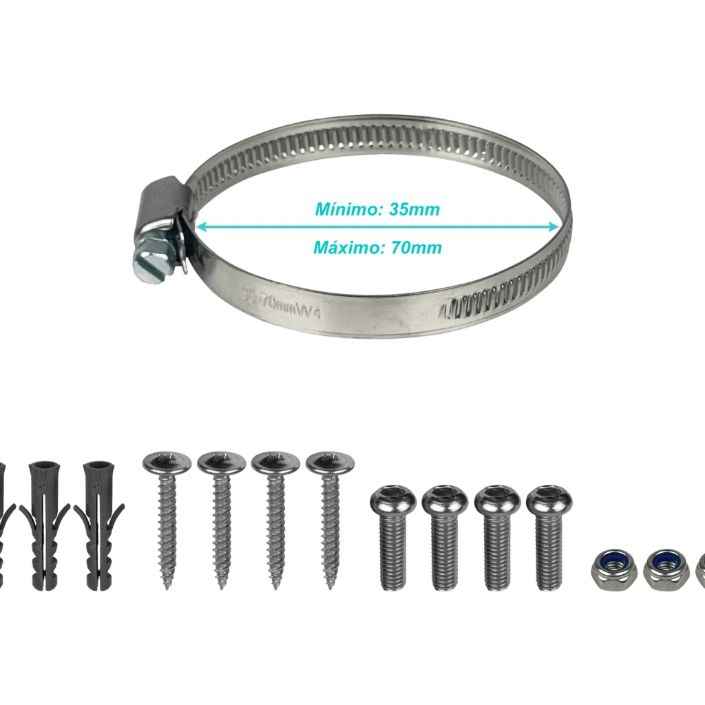 Imagen 3 de MIKROTIK Kit Montaje solo-para-RBLHG 1,5kg Poste/Tubo-65/35mm 140o