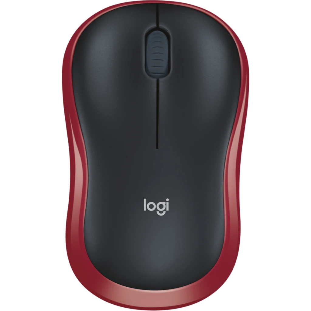 Imagen 2 de Mouse Inalámbrico Logitech M185 Óptico 1000dpi 2.4 Ghz 3 Botones USB Color Rojo