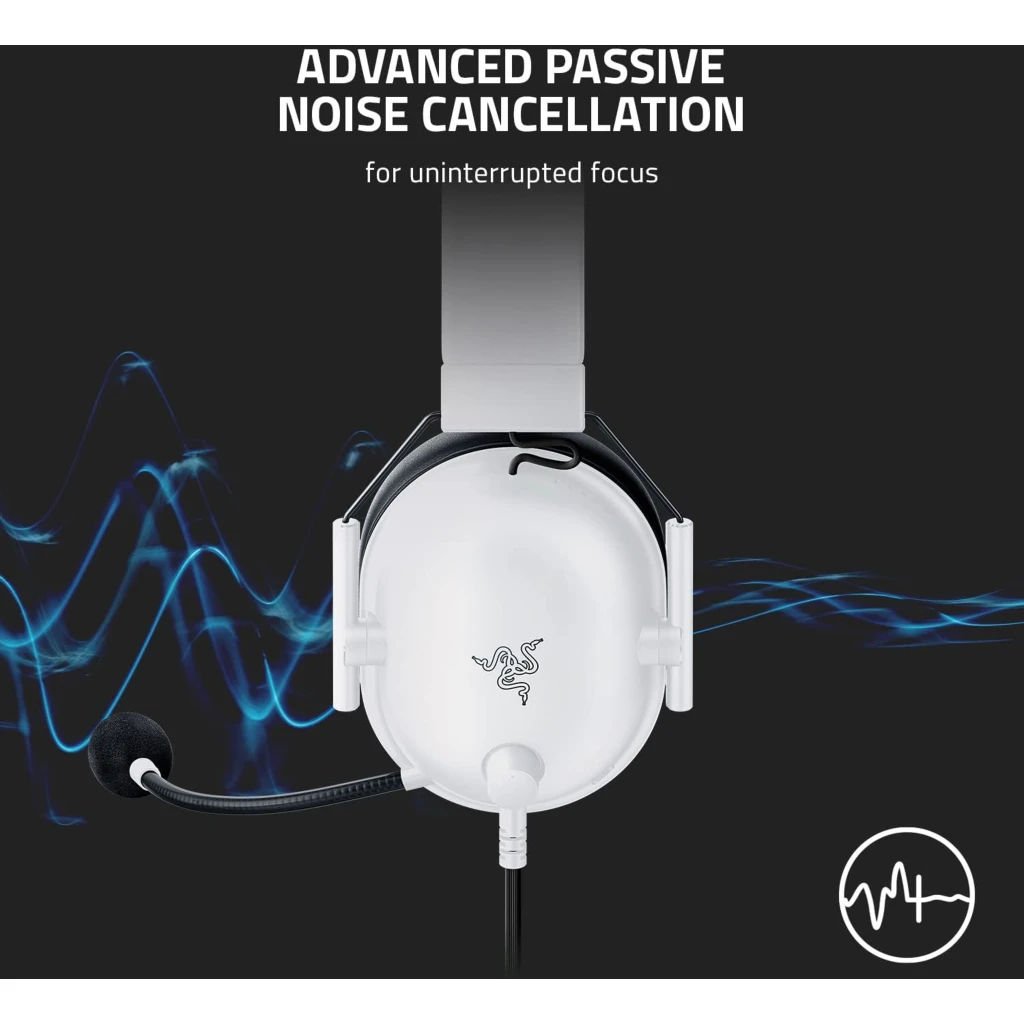 Imagen 3 de Audífonos Gamer Alámbricos Razer BlackShark V2 X, Sonido Envolvente 7.1 White