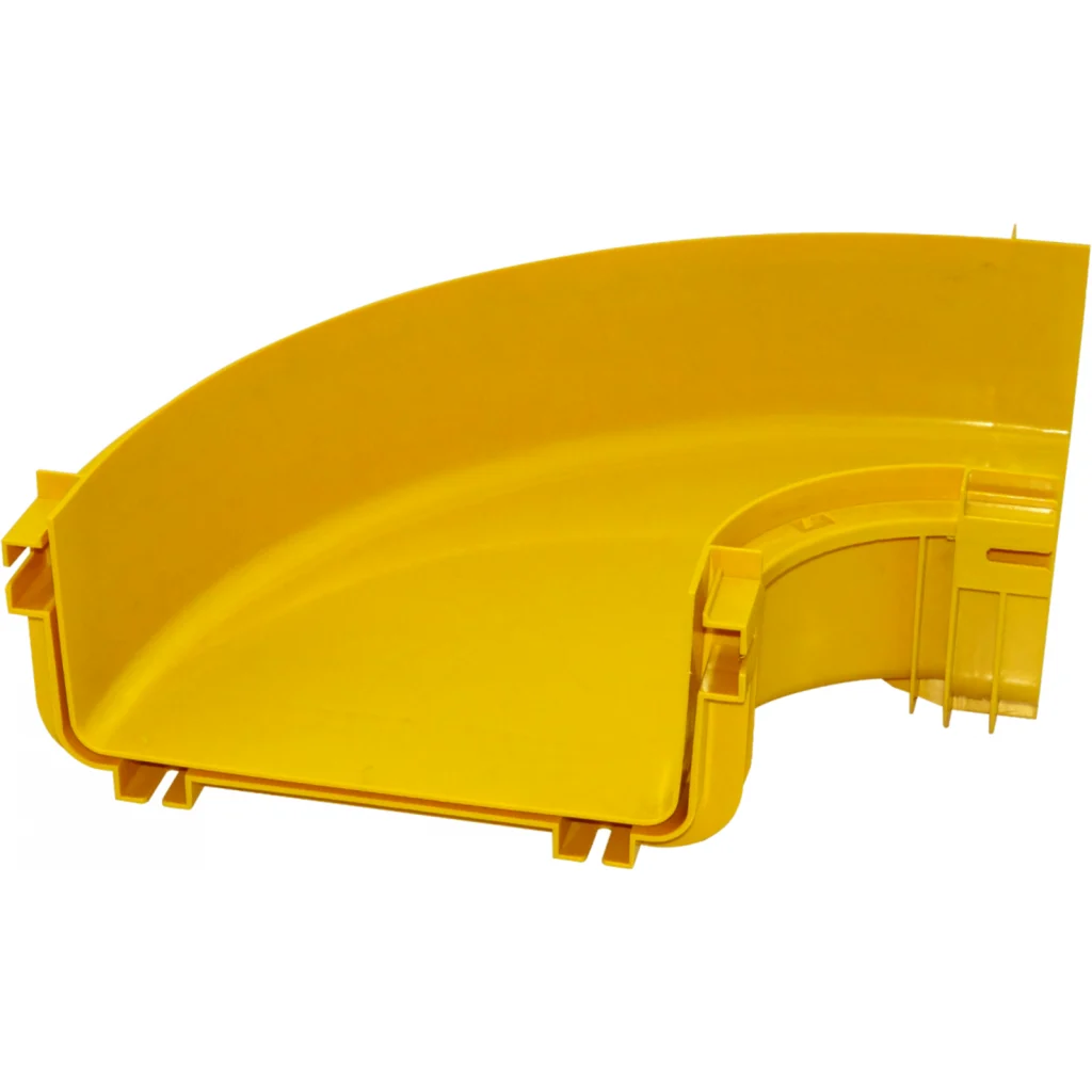 Imagen 1 de 240x100mm Angulo 90o Plano Amarilla PC+ABS LSZH Hembra req/CC240
