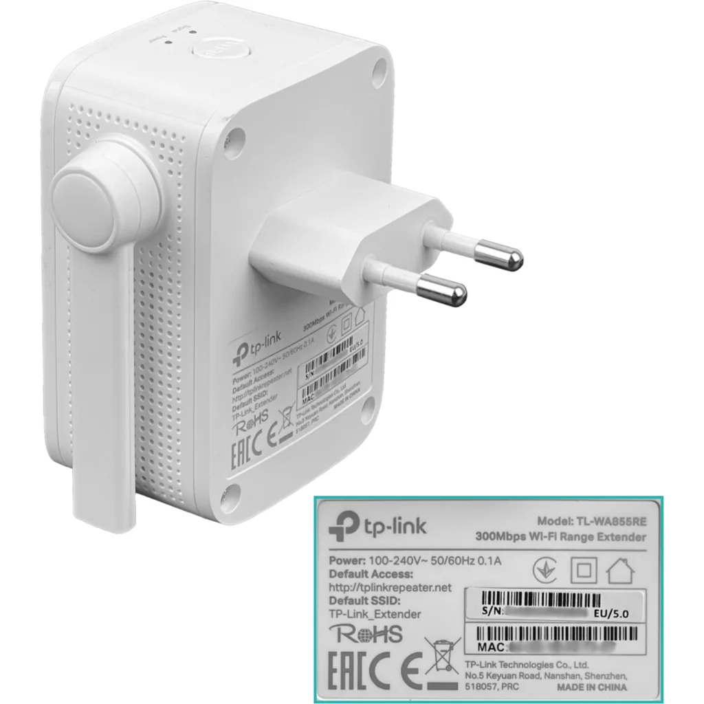 Imagen 2 de Extensor TP-Link TL-WA855RE Rango Wi-Fi 300Mbps