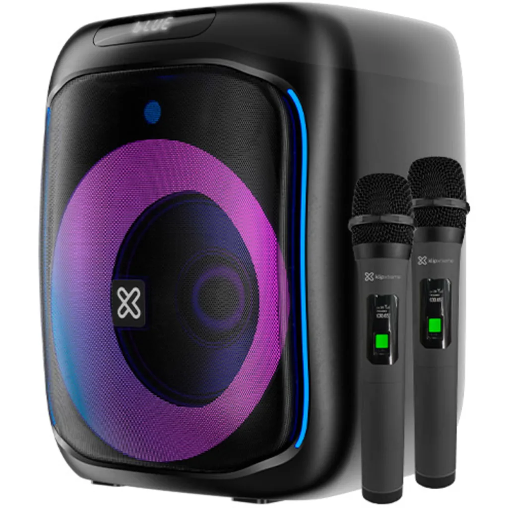 Klip Xtreme - Speaker system - Black - KLS-655-2M Two wireless mic