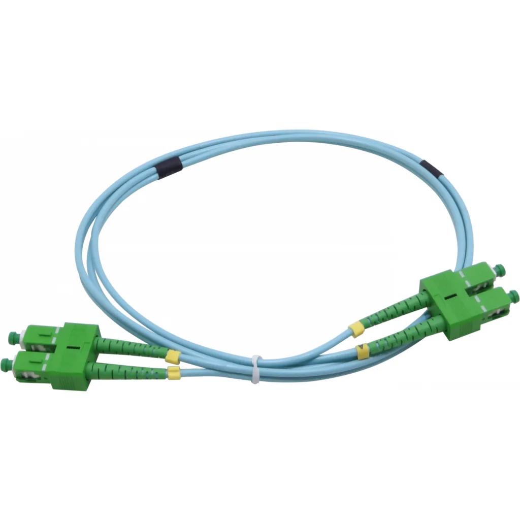 1mt SC/APC-SC/APC OM3 Multimodo MM Duplex Jumper Fibra LSZH