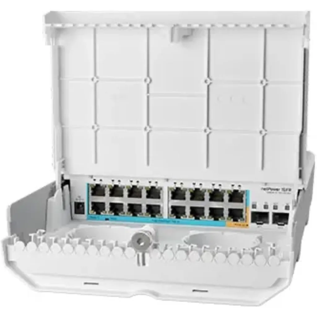 Imagen 2 de MIKROTIK 16-100(15-PoE-in) 2-SFP L5 req18-57V CRS318-1FI-15FR-2S-OUT