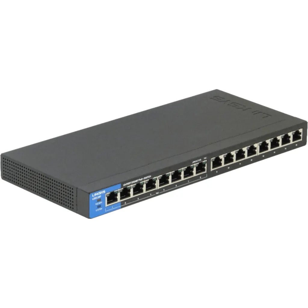 Imagen 4 de Switch Linksys LGS116P 16 Puertos BUSINESS DESKTOP GIGABIT POE+ 