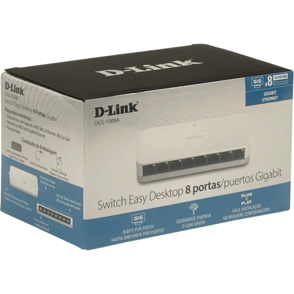 Imagen 5 de Switch D-link DGS-1008A, 8 Puertos 1 Gbit/s No Administrable INC-5V1A