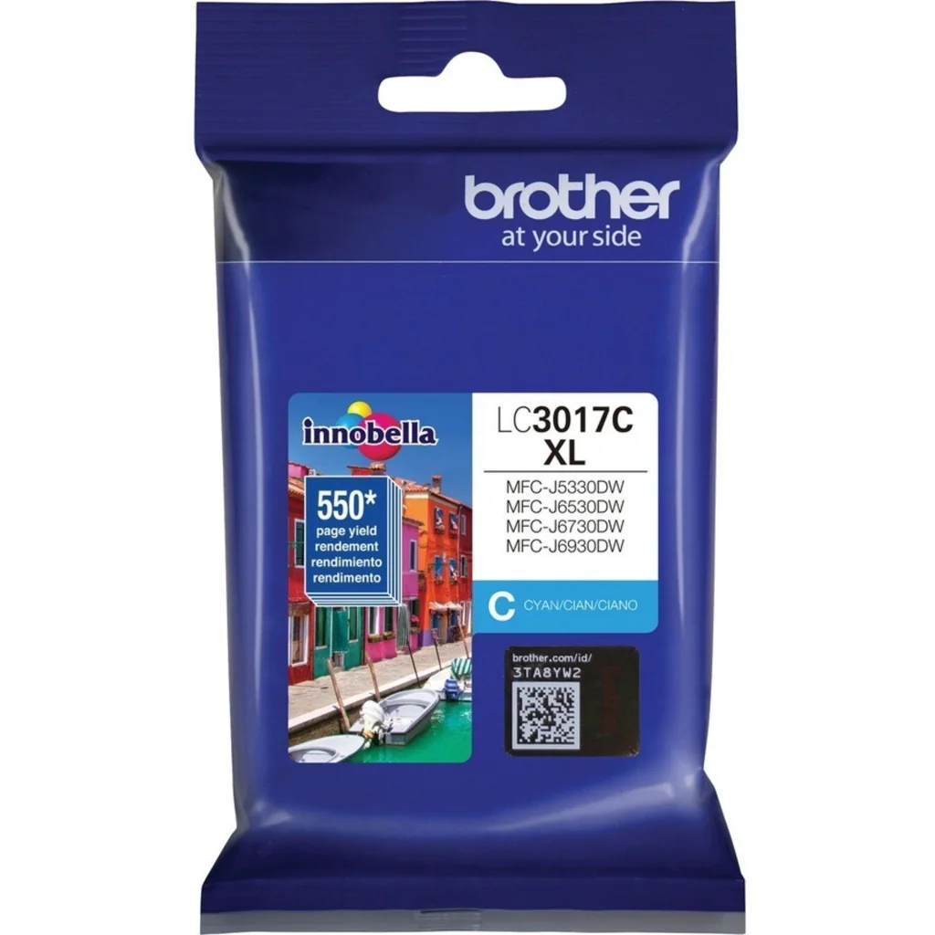 Imagen 2 de Cartridge Brother LC3017C Cyan Comp. MFC-J5330DW/J6530DW/J6930DW 550 Páginas