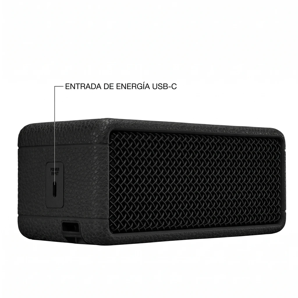 Imagen 2 de Parlante Portatil Marshall Emberton III, Bluetooth Brass Color Negro