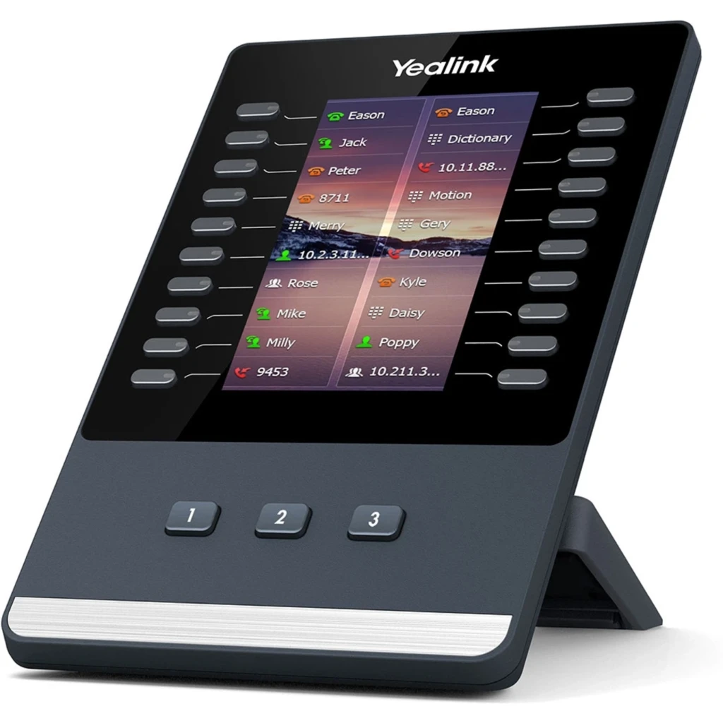 Módulo de expansión Yealink EXP-43 Pantalla 4.3" 20+3 teclas Adm 3 módulos