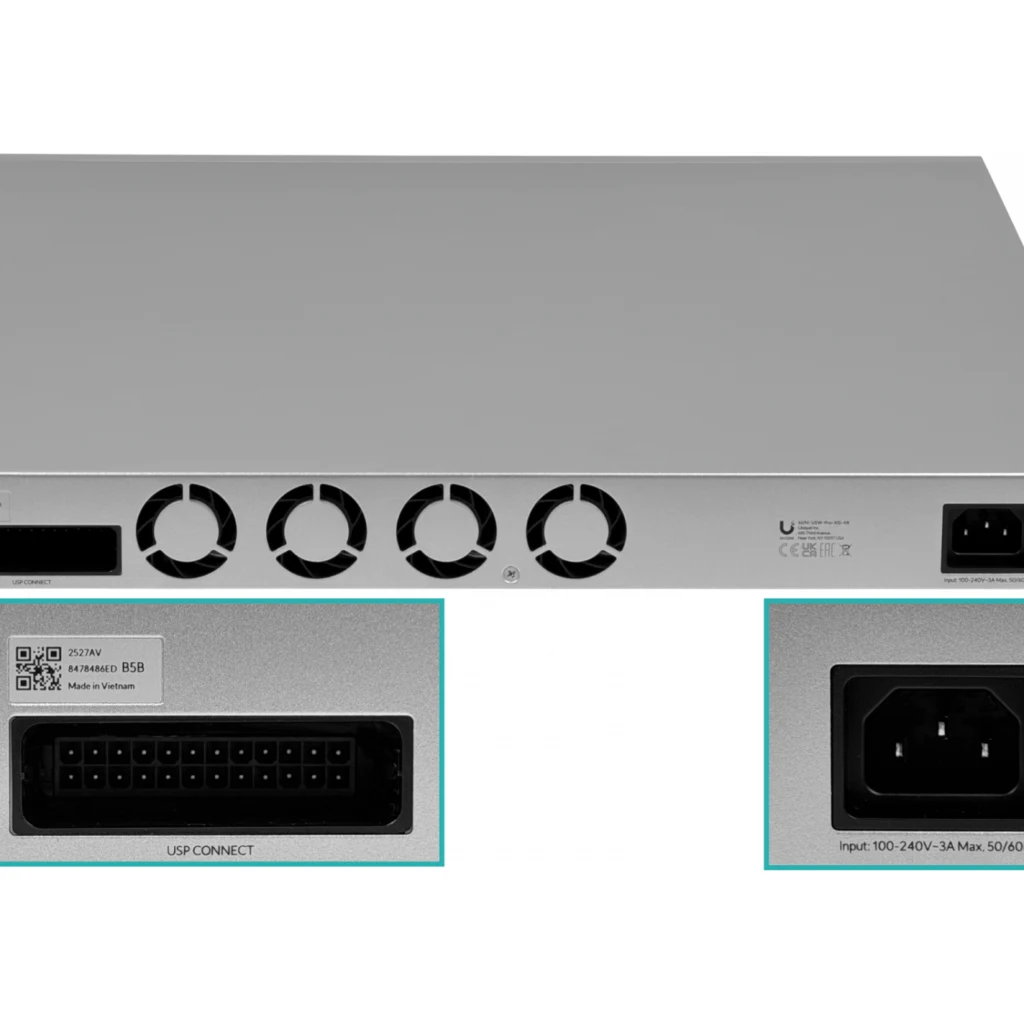 Imagen 1 de Unifi USW 1350W 32Ports:  (4)SFP28-25GbE L2/L3 Req: Cable Server 3200