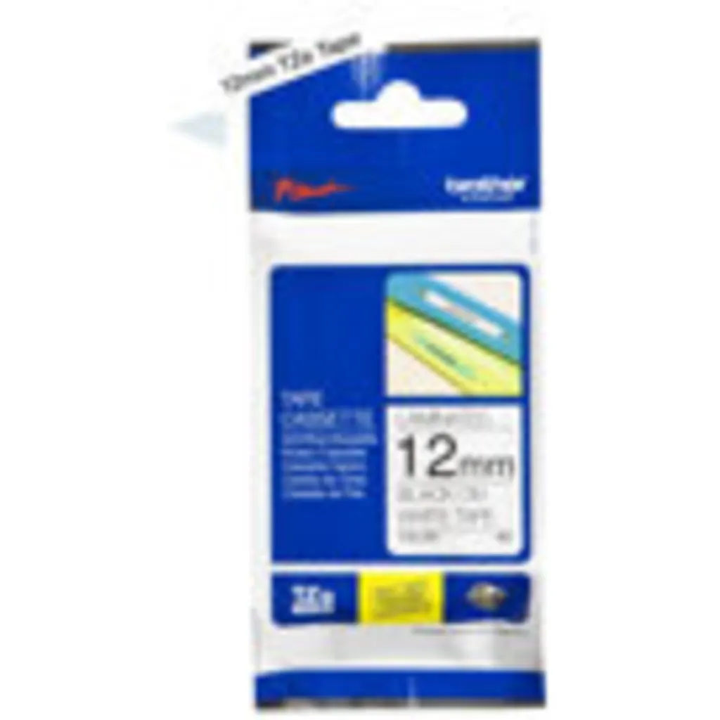 Imagen 1 de Cinta Rotuladora Brother TZE-FX231 Flexible de 12MM x 8MTS Negro Sobre Blanco