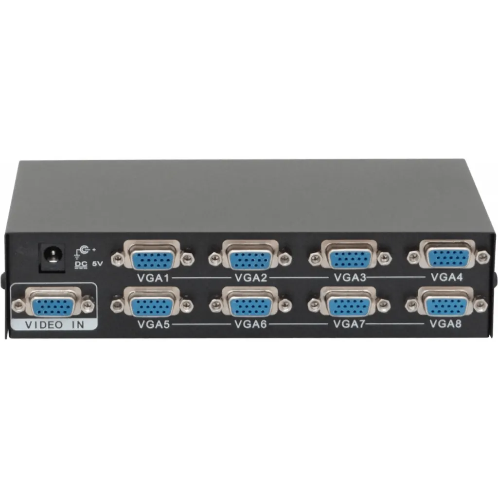 Imagen 4 de VGA-2008 Video Splitter 8-VGA-H 1-VGA-M 1920x1440 200MHz inc-5V/1A
