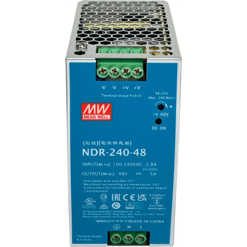 Imagen 1 de Fuente de Poder Mean Well NDR-240-48 48V 5A 240W