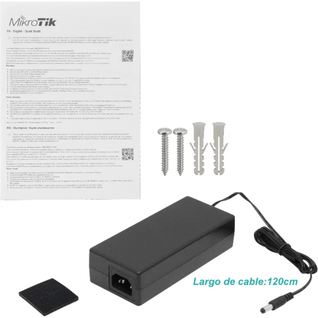Imagen 5 de Router Compacto con PoE+ y Puertos Gigabit MikroTik RB5009UPr+S+IN