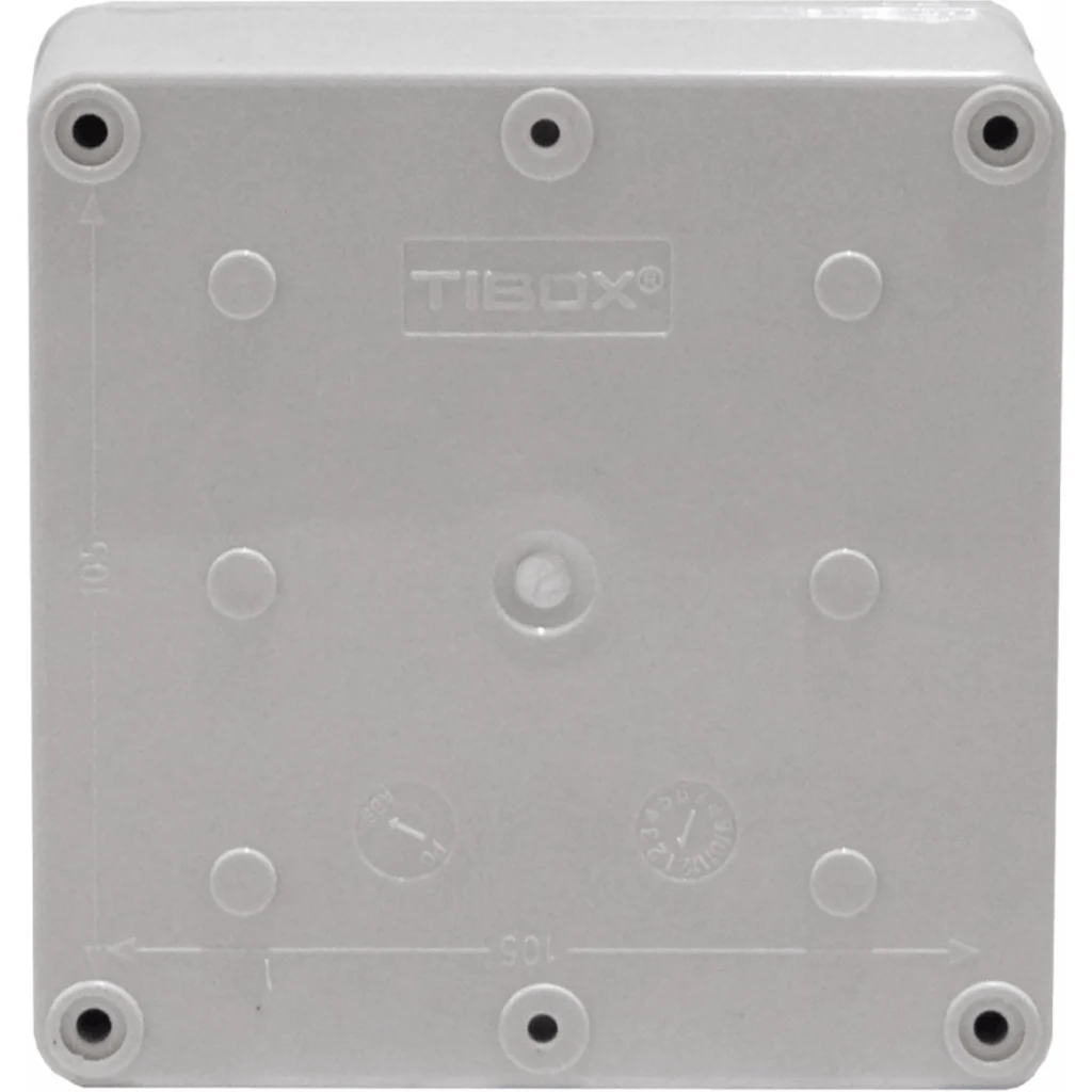 Imagen 4 de TIBOX 125x125x100mm Tapa-Gris Caja Gris Plastica IP66 RoHS