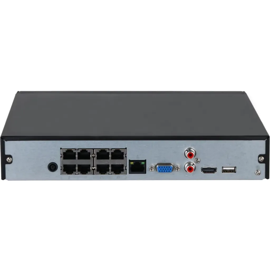 Imagen 2 de Grabador NVR Dahua 8 canales con 8 puertos PoE soporta 1 HDD hasta