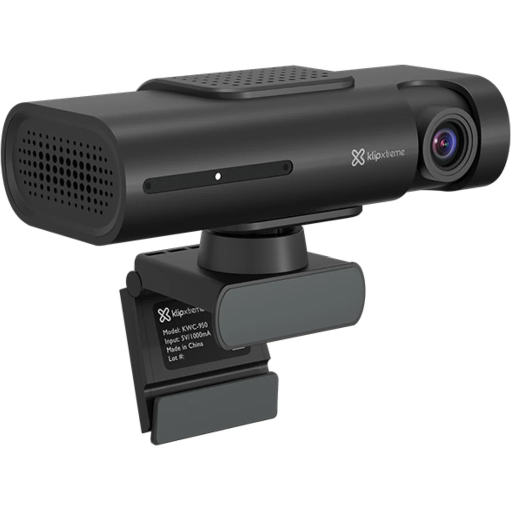 Imagen 6 de Cámara Web KlipX KWC-950, 4K UHD, Seguimiento IA 2 Micrófonos USB-C Negro