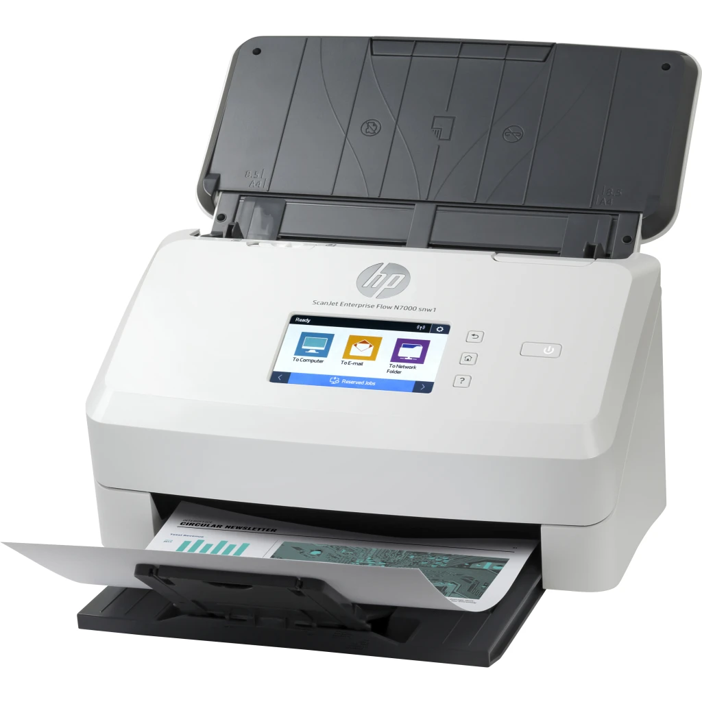 Imagen 1 de Escáner de Escritorio HP ScanJet Enterp Flow N7000 Color Dúplex WiFi LAN USB