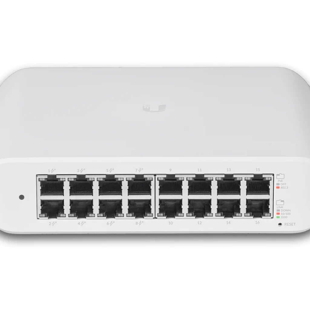 Imagen 4 de Switch PoE Ubiquiti USW-LITE-16-POE, 16x1000, 8xPoE+48af/52at, 45W Total, UniFi