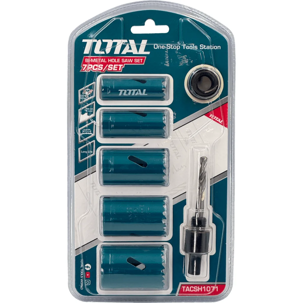 Imagen 2 de TOTAL 5-Copas Sierras Bimetalica 19-22-29-32-35mm HSS M3 TACSH1071