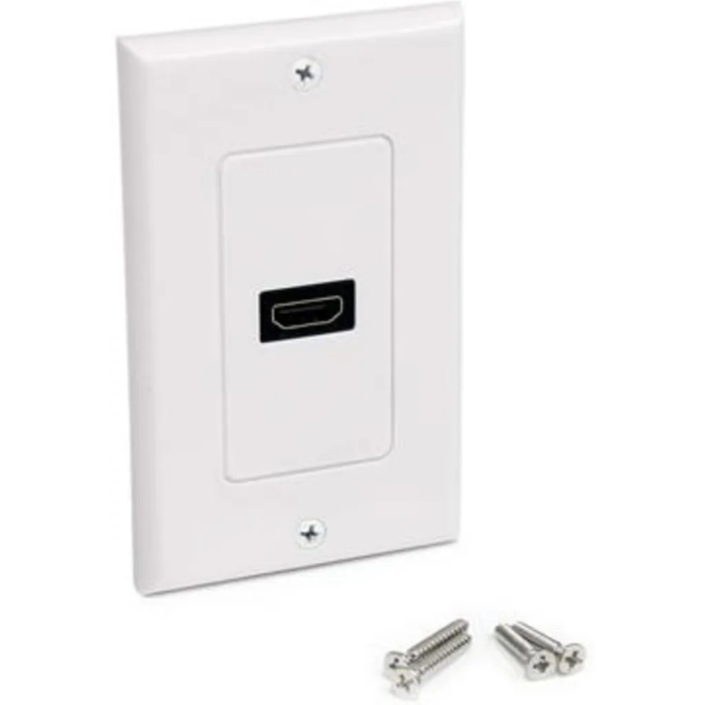 Imagen 2 de Tapa de Pared HDMI Hembra de 1 Salida Color Blanco