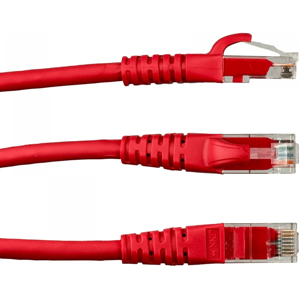 Imagen 3 de LINKMADE 1MT CAT6 ROJO LSZH CABLE PATCH INYECTADO MULTIFILAR