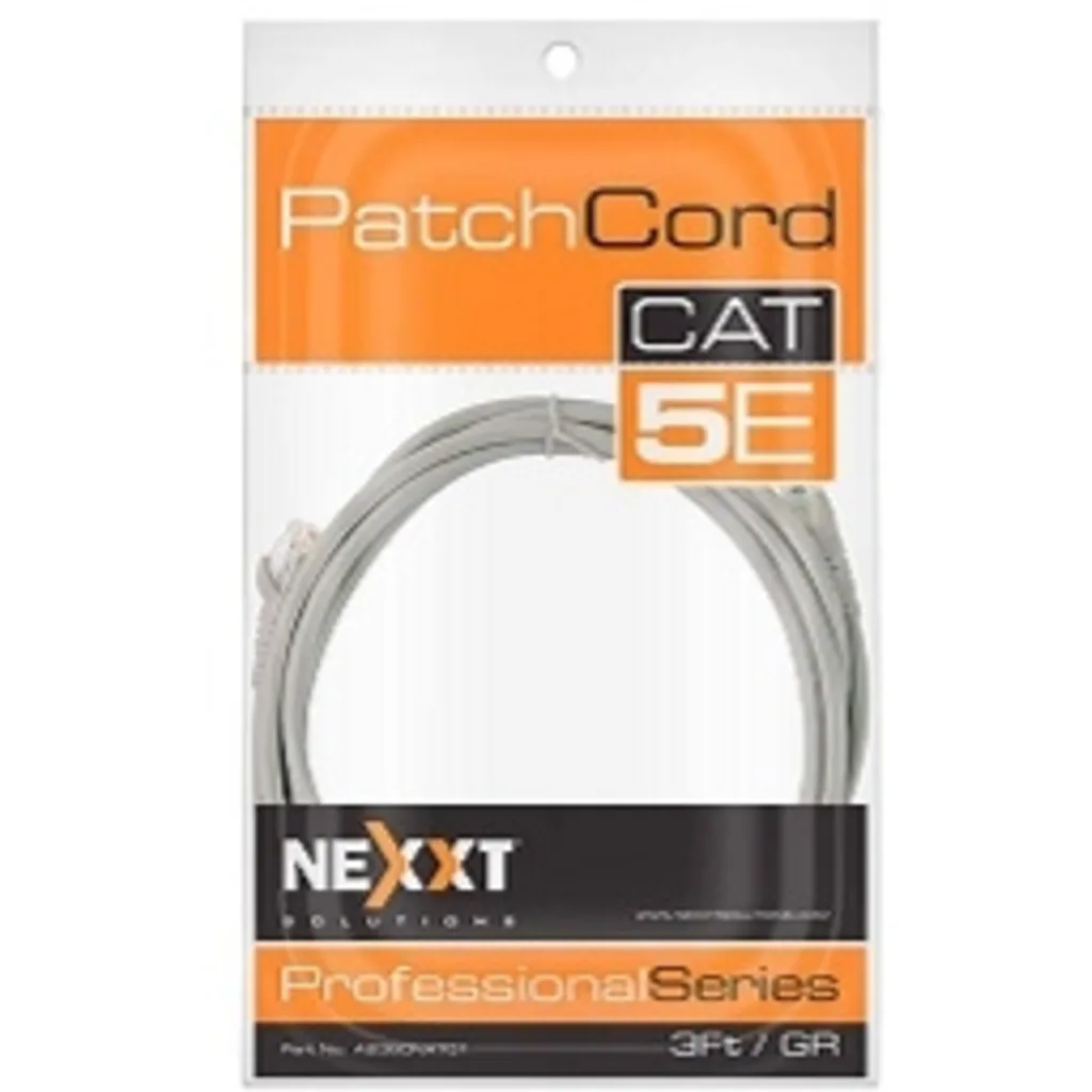 Cable de Red Nexxt Cat5e Longitud 1 metro Color GRIS
