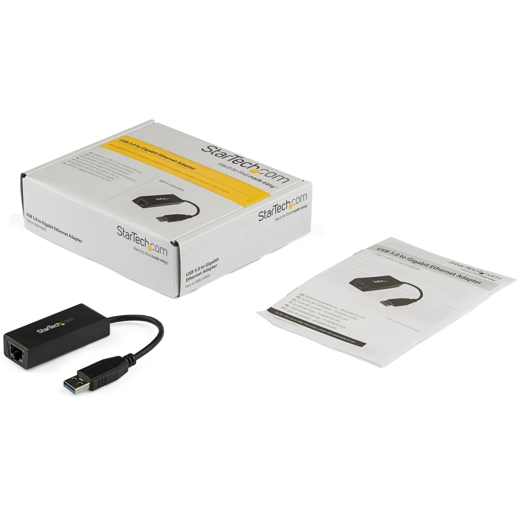 Imagen 4 de Adaptador USB 3.0 a Red Gigabit Ethernet RJ-45 Negro - Startech 