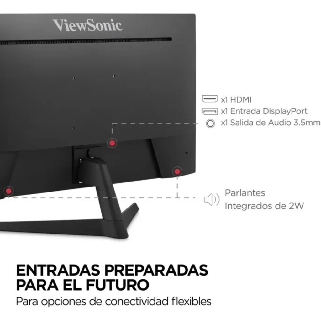 Imagen 6 de Monitor Gamer Viewsonic VX2429 24" FHD 1920*1080 IPS HDMI DP 200Hz 1ms FreeSync