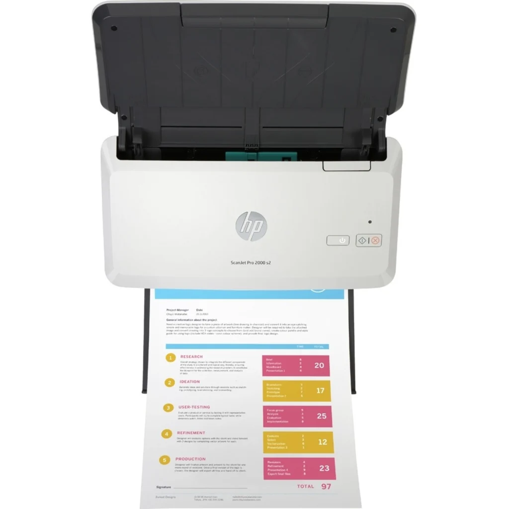 Imagen 2 de Escáner de Escritorio HP Scanjet Pro 2000 S2, 600p c/alimen vertical USB 3.0