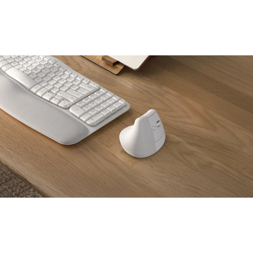 Imagen 9 de Mouse Ergonómico Inalámbrico Logitech Lift Vertical Óptico 4000DPI 6 BT Blanco