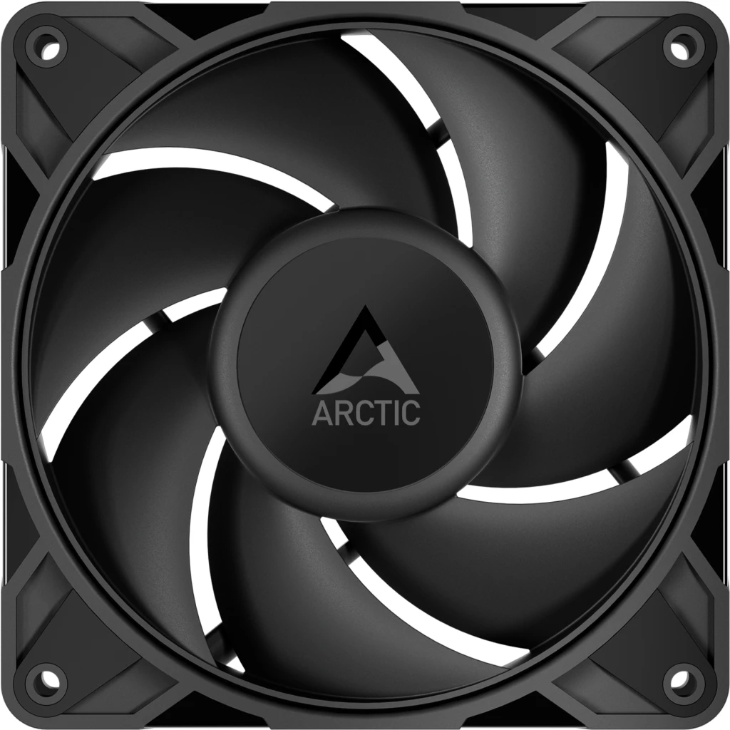 Imagen 1 de Ventilador para Gabinete 120mm ARCTIC P12 Pro PWM PST Negro (77 CFM, 6.9mm H2O)