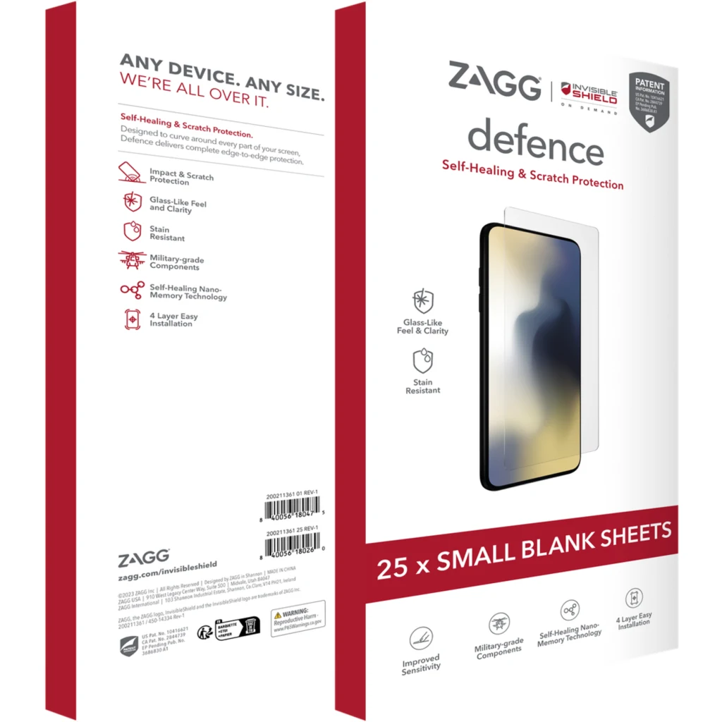 Imagen 1 de Pack Lamina 25 unidades ISOD Small Defence-M4/M12 ZAGG