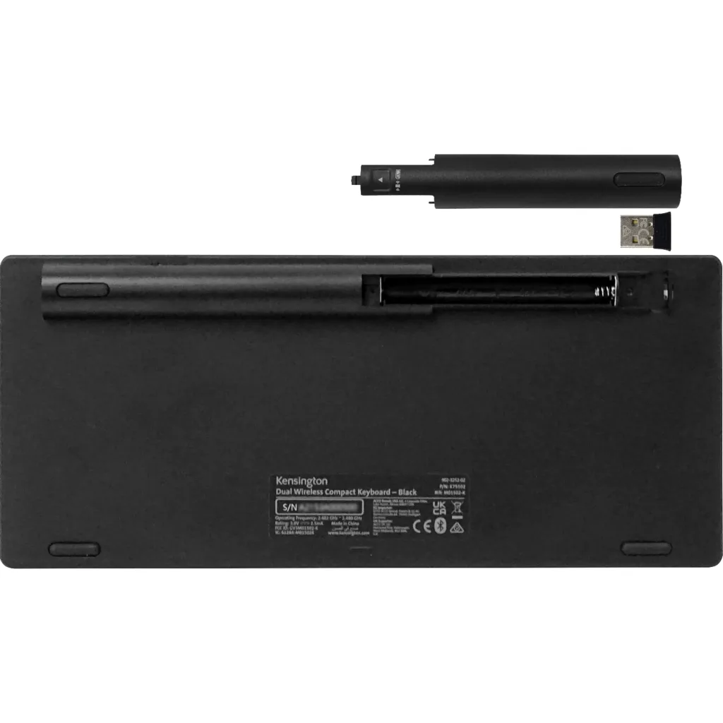 Imagen 3 de KENSINGTON Teclado Inalambrico 2,4Ghz BT v3.0/5.0 Negro USB inc/2-AAA