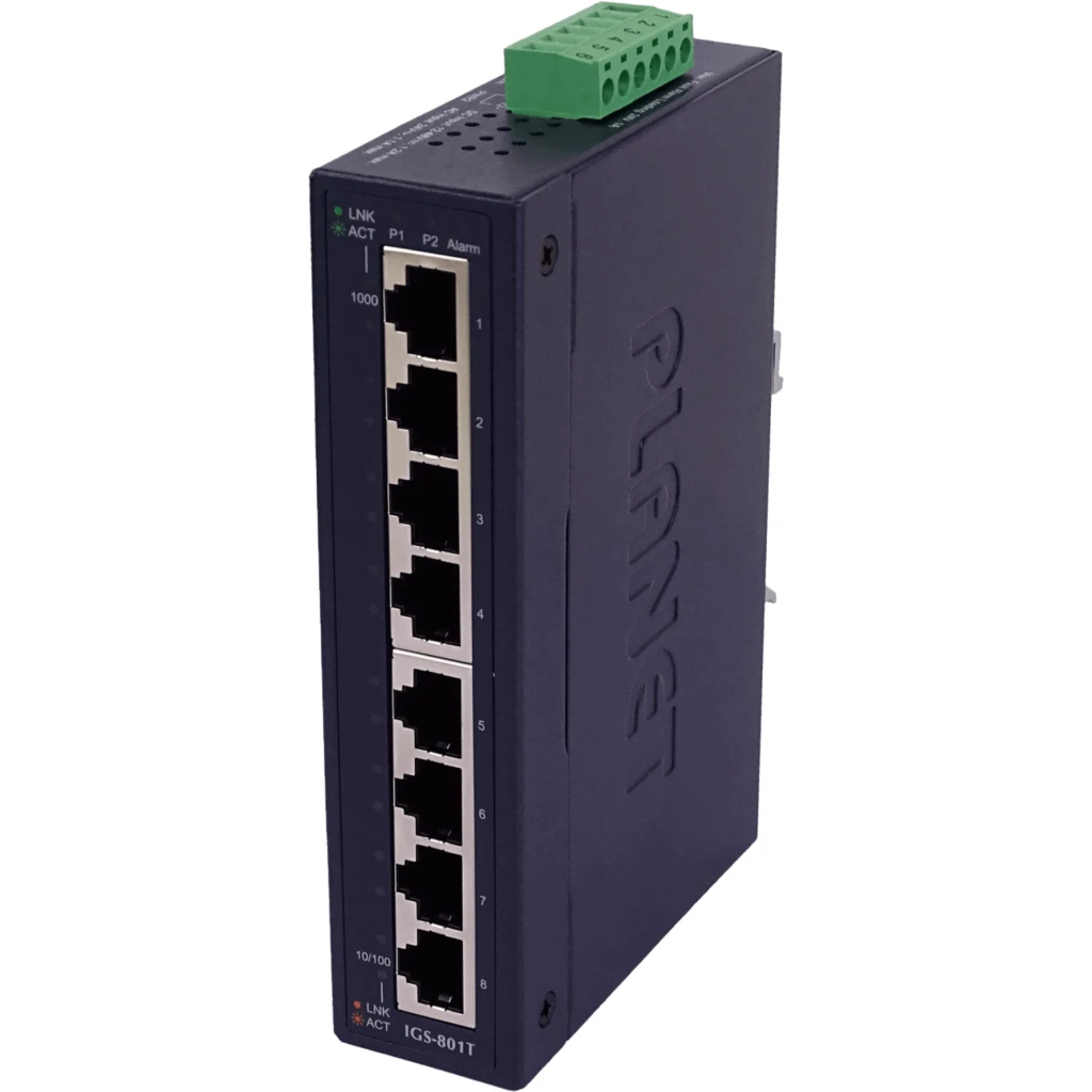 Imagen 5 de Switch Industrial Planet IGS-801T 8 Prts 8-1000 IP30  Riel-DIN Giga Req 12 48DC
