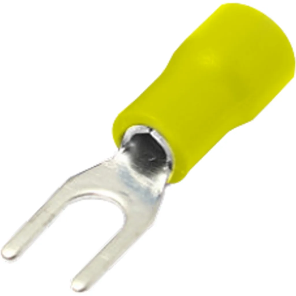 Horquilla-3,7mm 4-6mm2 100-unid Conector Amarillo AisladoPVC SV5.5-3.5