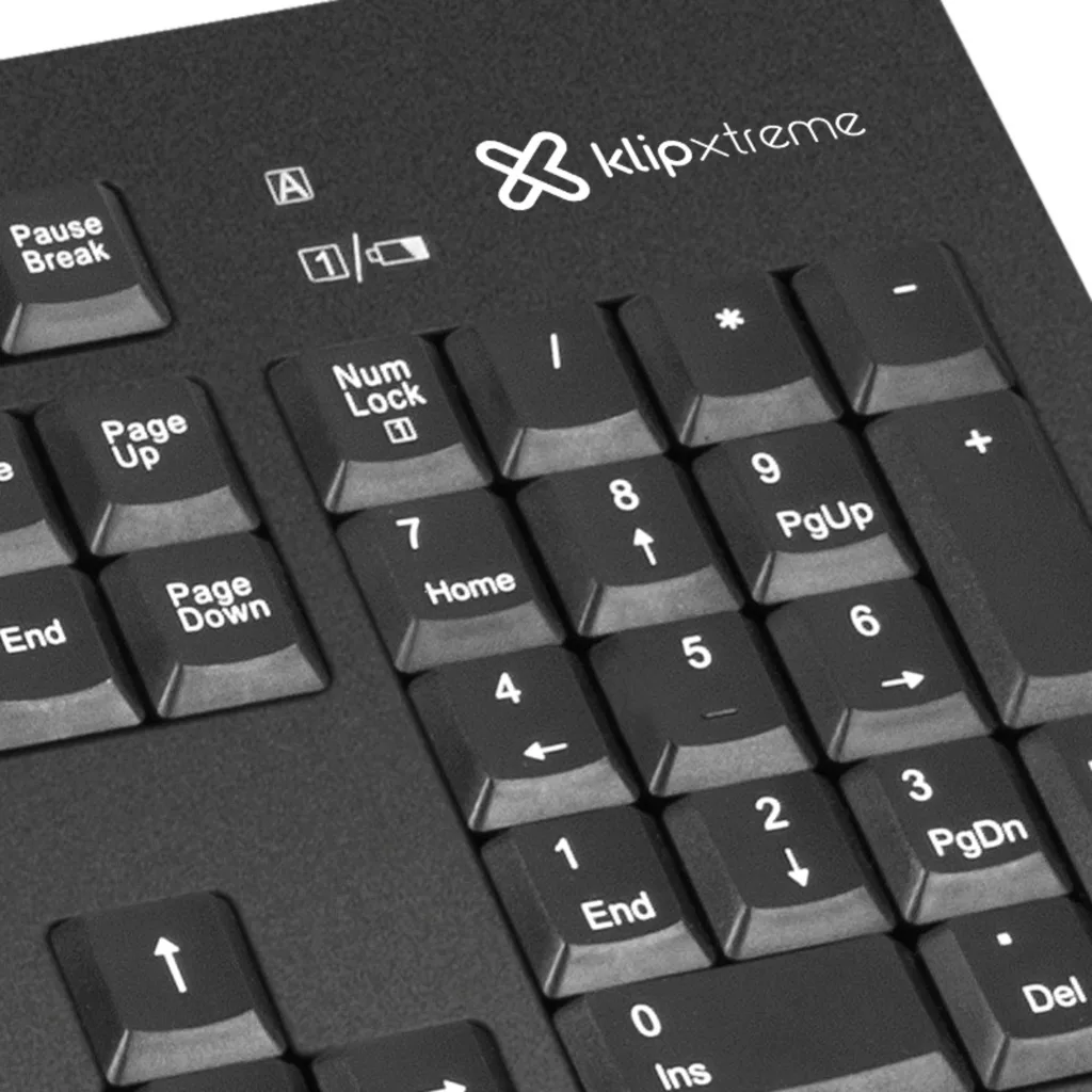 Imagen 5 de Kit Teclado Mouse Inalámbrico KlipX KCK-265S Receptor USB 2.4 ghz Negro