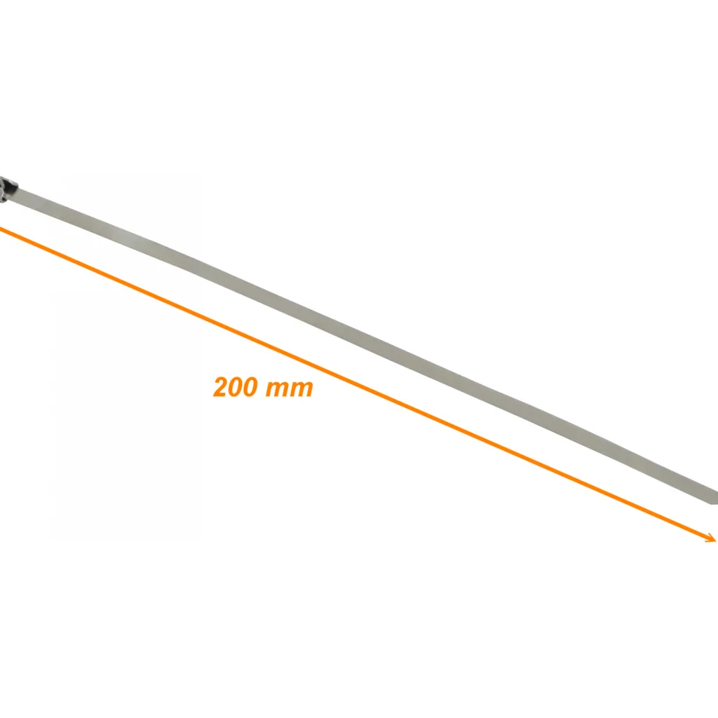 Amarra 200x4,5mm Acero Inoxidable 0,3mm 100-unidades Metalica